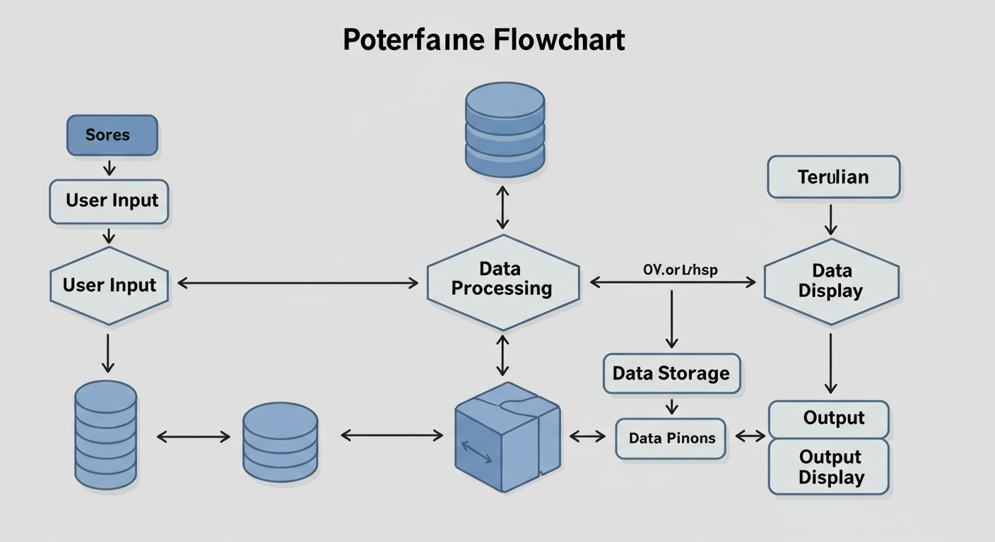 data flow through distinct interfaces horizontal format